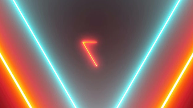 Wallpaper #U7gq25IBJvJKYCmEGfWT418 Premium Photo Abstract Background with Neon Triangles
