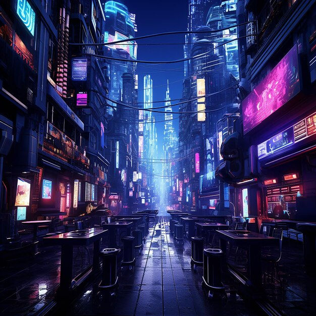 Wallpaper #aWjcHZMBSpphPi3-Yicj180 Premium AI Image Neon Drenched Cyberpunk Cityscapes Explore