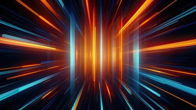 Wallpaper #TzGVNZMB5zzyi_yYJ1cv153 Premium Photo Abstract Blue Neon Light Background with Bright Line
