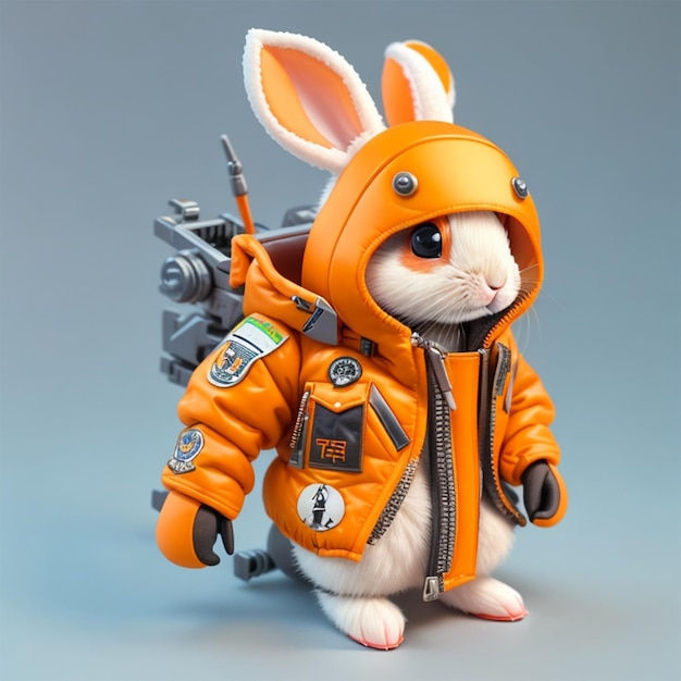 Wallpaper #qa3MMZMBKf019FdaUxGB50 Premium AI Image Cyberpunk Bunny
