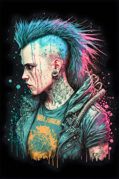 Wallpaper #bW3saJcBycdYOYFTwHAK25 Rocker Punk Anime Guy