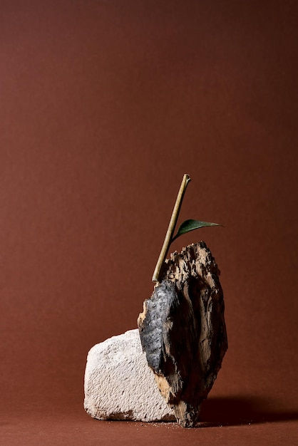 Wallpaper #9GjNGZMBSpphPi3-4hi1201 Premium Photo a Simple and Minimalist Composition with a Stone Burnt