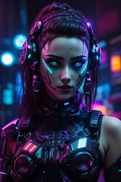 Wallpaper #HIf5MZMBPAdmKxa2-GMn229 Cyberpunk Girl Beatiful Fullarmored from 3030 Premium AI Generated Image