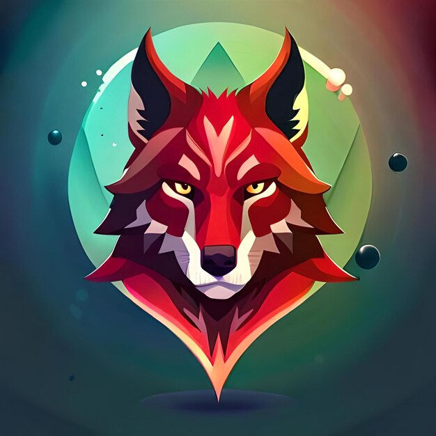 Wallpaper #4h3xLJMBlOZrFDOkhswd195 Premium AI Image Abstract Wolf Head Illustration
