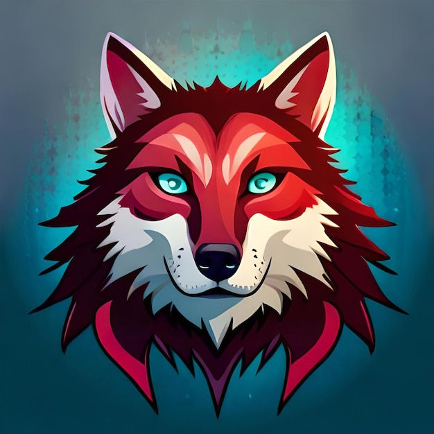 Wallpaper #4h3xLJMBlOZrFDOkhswd151 Premium AI Image Abstract Wolf Head Illustration