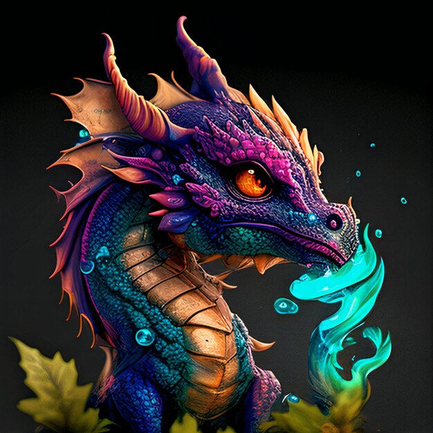 Wallpaper #6WeyDJMBSpphPi3-DN-t13 Premium Photo Photo Generative AI Generative AI Fantasy Dragon