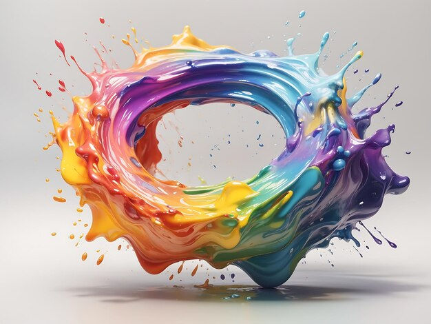 Wallpaper #fmcp65IBSpphPi3-I0r2109 Premium AI Image Abstract Colorful Rainbow Color Painting Watercolor