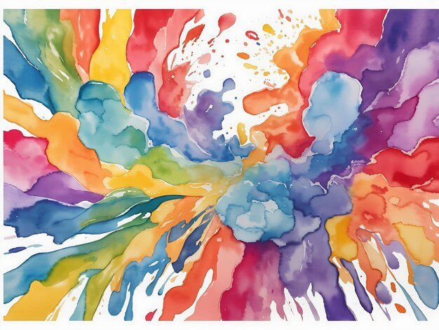 Wallpaper #fmcp65IBSpphPi3-I0r2105 Premium AI Image Abstract Colorful Rainbow Color Painting Watercolor