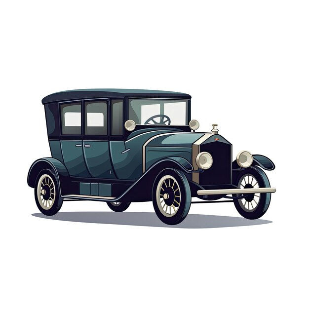 Wallpaper #s2j0H5MBSpphPi3-DSxF56 Premium Photo Vintage Car Side View Vector Illustration Isolated on