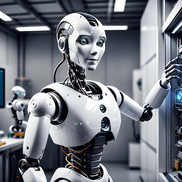 Wallpaper #q8kYjZcB-VVLIetlw2nT14 Premium Photo Artificial Intelligence Robot Versatile Technology