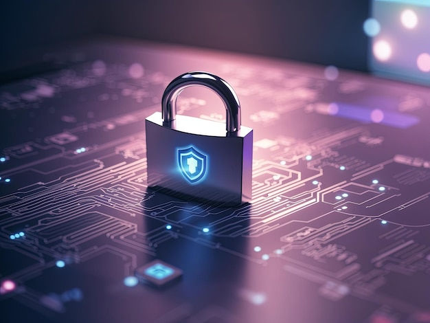Wallpaper #N_SyOZMBKFX8bn3r73fv274 Premium AI Image Cyber Security Wallpaper for Presentation Soft Tone