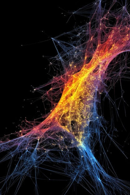 Wallpaper #zpwf4pIBZHQxiYarj74D397 Premium AI Image a Colorful Spider Web with Lights