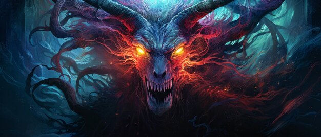 Wallpaper #r2fTEJMBSpphPi3-HPTq254 Premium AI Image Wendigo with Limbs and Claws Resides in a Haunted