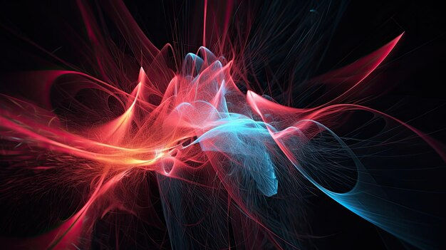 Wallpaper #ax0OLZMBlOZrFDOkns6e84 Premium AI Image a Blue and Red Abstract Background with a Red and