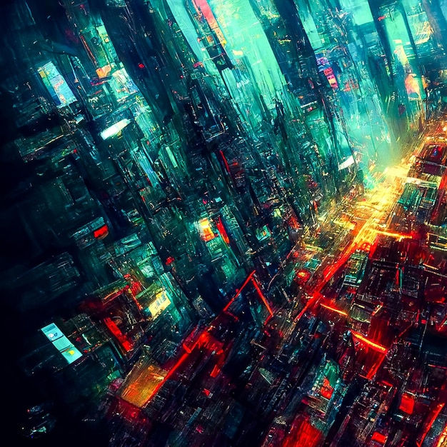 Wallpaper #k20raZcBycdYOYFT3nCL0 Premium Photo Abstract Gradient Cyberpunk Background