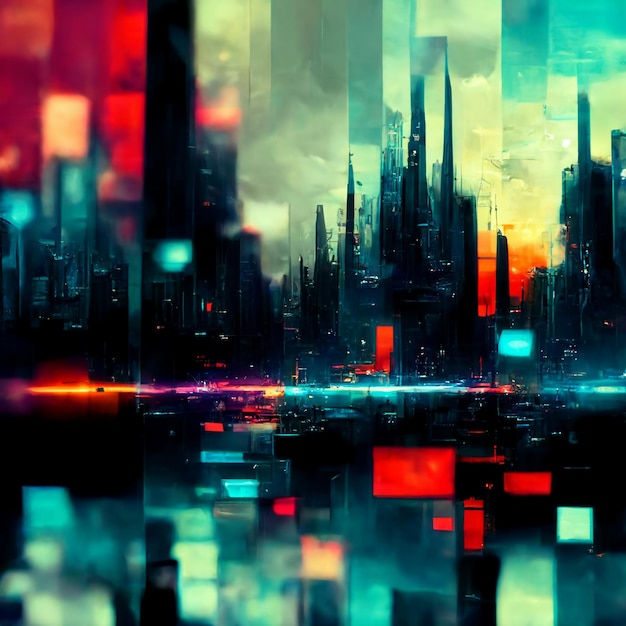 Wallpaper #k20raZcBycdYOYFT3nCL4 Premium Photo Abstract Gradient Cyberpunk Background