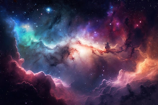 Wallpaper #indNJpMB-pgBXx606KH1216 Premium Photo Galaxy and Nebula Abstract Space Background Endless