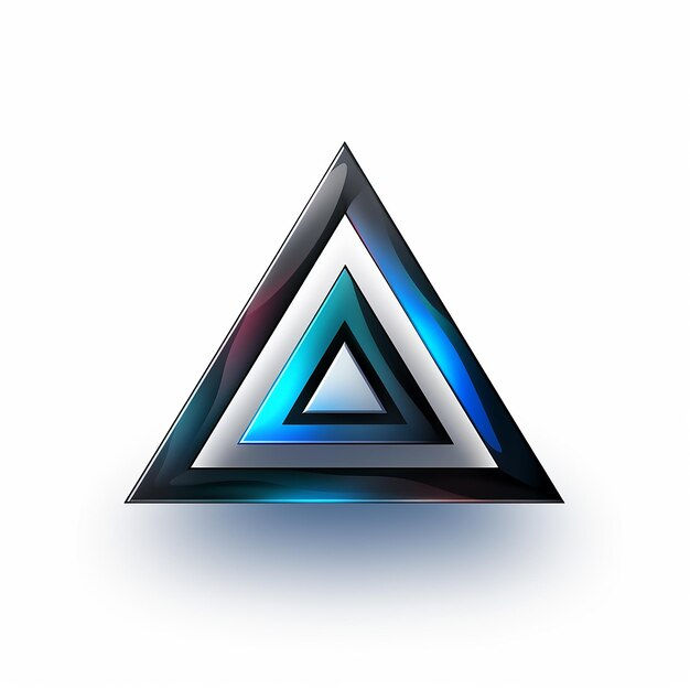 Wallpaper #Dbiz25IBJvJKYCmE9fje270 Premium AI Image Simple Triangle Logo White Background
