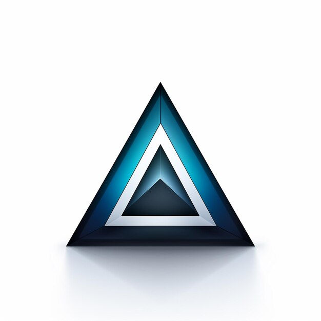 Wallpaper #Dbiz25IBJvJKYCmE9fje259 Premium AI Image Simple Triangle Logo White Background