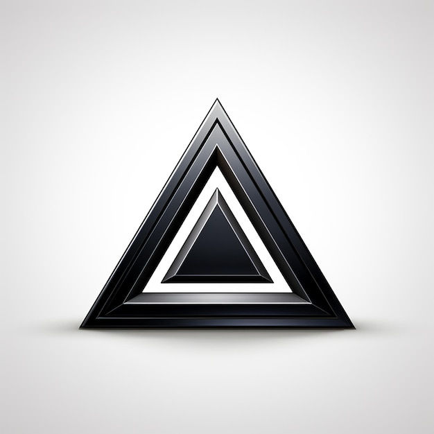 Wallpaper #Dbiz25IBJvJKYCmE9fje262 Premium AI Image Simple Triangle Logo White Background