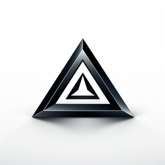 Wallpaper #Dbiz25IBJvJKYCmE9fje281 Premium AI Image Simple Triangle Logo White Background
