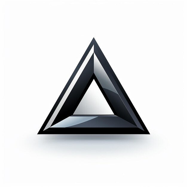 Wallpaper #Dbiz25IBJvJKYCmE9fje265 Premium AI Image Simple Triangle Logo White Background