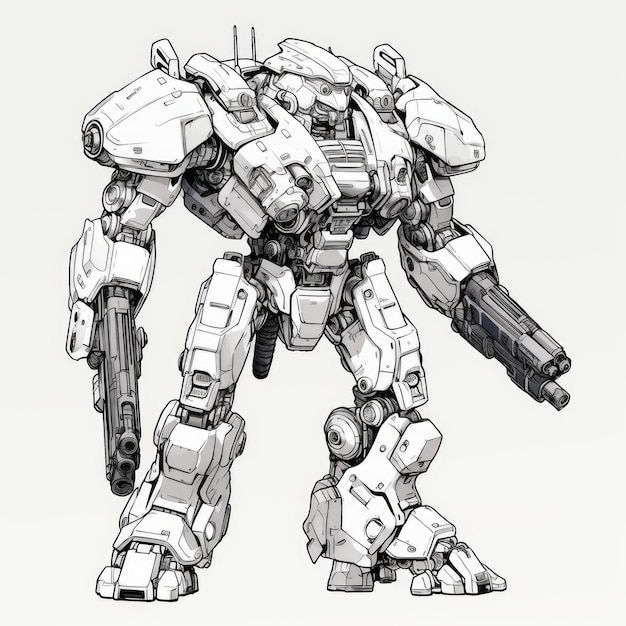 Wallpaper #2f-aZ5MB3lSXT3zUluJX0 Premium Photo Ultimate Cybernetic Warriors Exploring Battletech Mechs