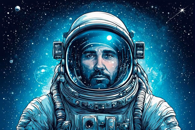 Wallpaper #e2eE_JIBSpphPi3-ZZiW284 Premium Photo Astronaut in a Spacesuit Vector Style Generative AI