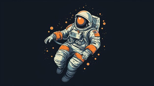 Wallpaper #e2eE_JIBSpphPi3-ZZiW271 Premium AI Image Astronaut in Space Suit Floating in the Air