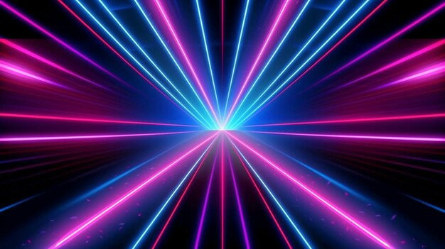 Wallpaper #4ECqL5MBJhL2WPbaub3L271 Premium Photo Abstract Neon Lights Background with Laser Rays and