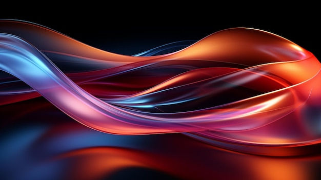 Wallpaper #LWek7JIBSpphPi3-nlTW331 Premium AI Image Abstract Neon Wallpaper Glowing Lines Over Black