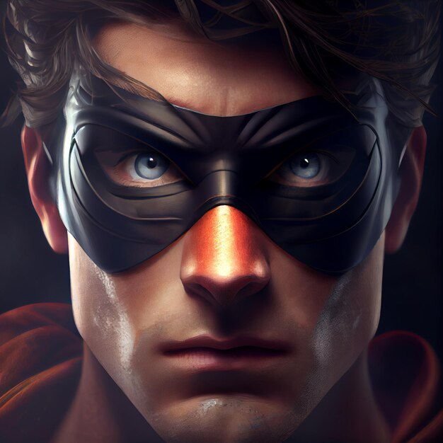 Wallpaper #m2fSBJMBSpphPi3-n7nR248 Premium Photo Realistic Superhero Man with Superpowers 3D Render