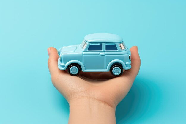 Wallpaper #uPu7hJcBx-Hc5Y20Wq__168 Premium AI Image Hand Holding Car Model Isolated on Pastel Background