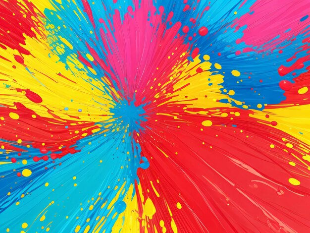 Wallpaper #fmcp65IBSpphPi3-I0r2295 Premium AI Image Colorful and Vibrant Rainbow Color Paint Splash