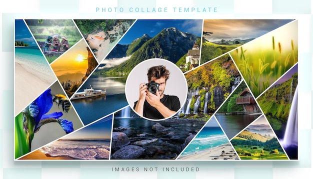 Wallpaper #yHdiJpMB-pgBXx60WKFd306 Premium Psd Photo Collage Banner Template