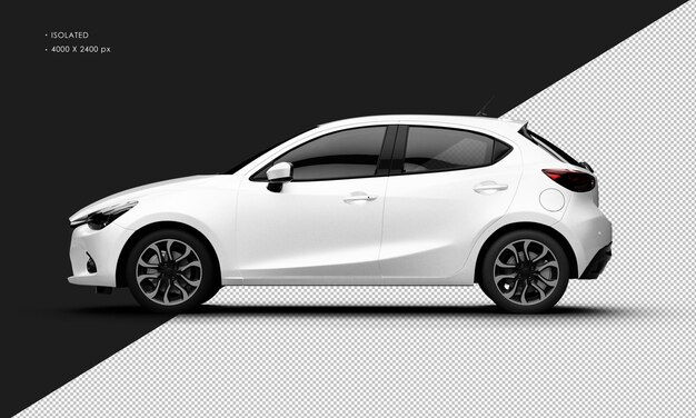 Wallpaper #JWi1IZMBSpphPi3-BTHZ211 Premium Psd Isolated White Metallic Modern Sport Hatchback Car from