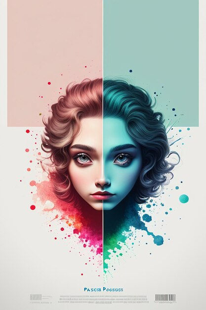 Wallpaper #oR06LZMBlOZrFDOks88O31 Premium AI Image Simple Abstract Art Colorful Creative Think Banner