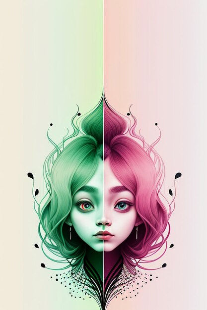 Wallpaper #oR06LZMBlOZrFDOks88O66 Premium AI Image Simple Abstract Art Colorful Creative Think Banner