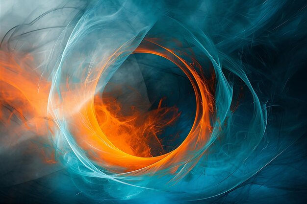 Wallpaper #NL0NpJcBxtB1RJ-K4LkL172 Blue Coloured Abstract Painting with Forming Lines Premium AI