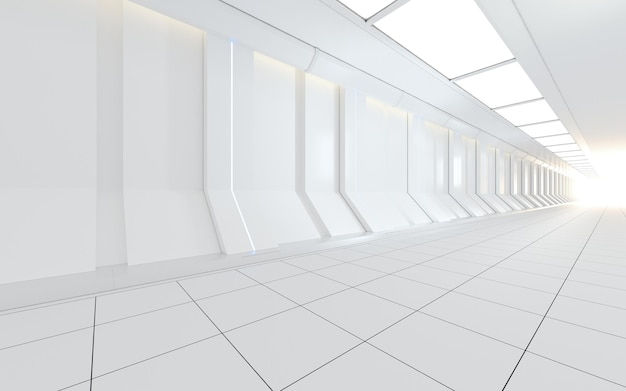 Wallpaper #5WjrF5MBSpphPi3-rxCo403 Premium Photo White Science Fiction Tunnel 3D Rendering