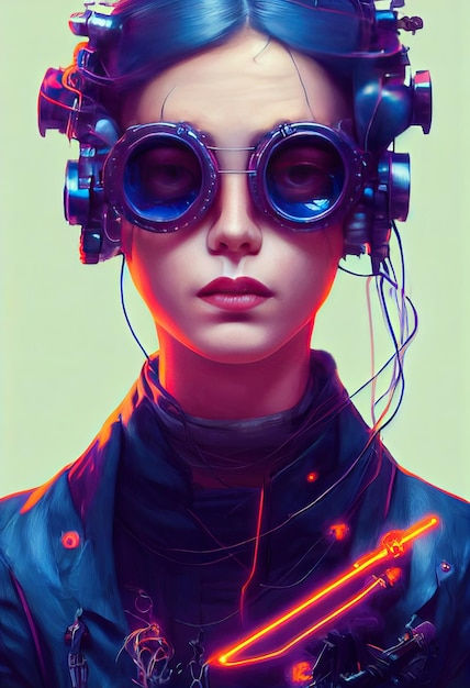 Wallpaper #fLyFO5MBMDFIMcjN7X9M325 Krasivaia Retro Volna Zenshhina Ucenyi S Personazem Metavselennoi Goggles