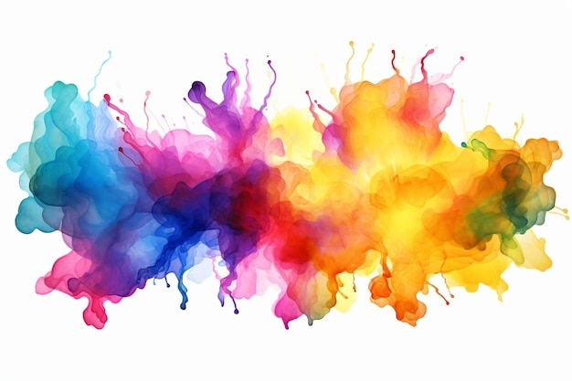 Wallpaper #fmcp65IBSpphPi3-I0r265 Premium AI Image Colorful Rainbow Color Painting Illustration