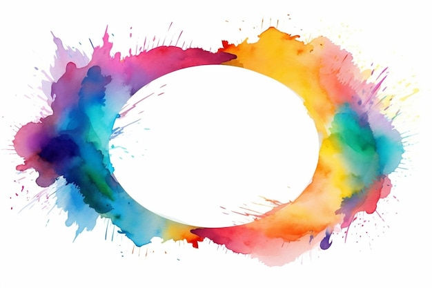 Wallpaper #fmcp65IBSpphPi3-I0r258 Premium AI Image Colorful Rainbow Color Painting Illustration