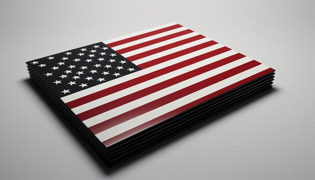 Wallpaper #de5b9 Premium Vector Minimalist American Flag Illustration Drawn with a