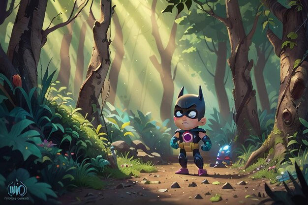 Wallpaper #tmh5I5MBSpphPi3-wjVf79 Premium AI Image Batman Superman Cartoon Cute Character Wallpaper