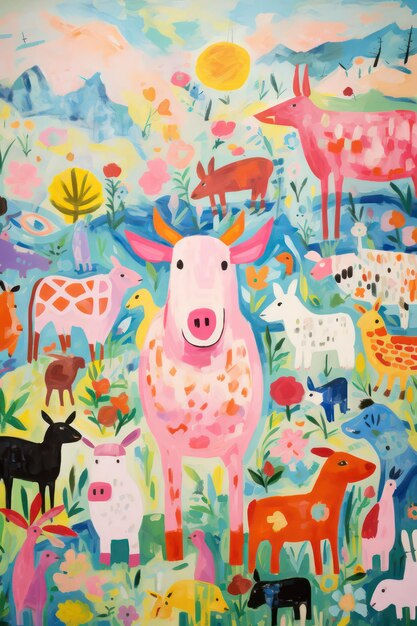 Wallpaper #Kx2eLJMBlOZrFDOkM8tF197 Premium AI Image Cow Background Animal Pattern Wallpaper