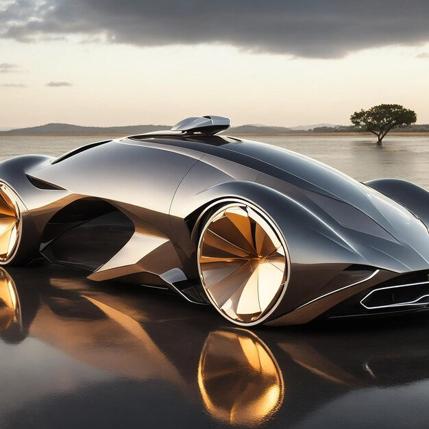 Wallpaper #aPRJOpMBKFX8bn3r73jg30 Premium AI Image Futuristic Luxury Car