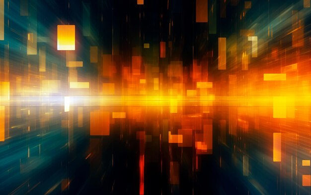 Wallpaper #FM5vJZMB71dOy6JZ5RSb217 Premium Photo Futuristic Glitch Wallpaper in Yellow Orange and Green