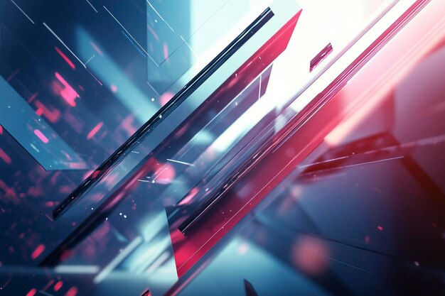 Wallpaper #U7gq25IBJvJKYCmEGfWT466 Futuristic Abstract 3D Arrows with Neon Lights and Metallic Reflections