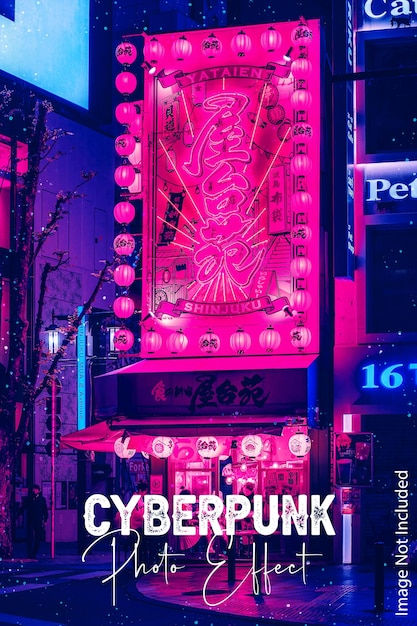 Wallpaper #3mdcE5MBSpphPi3-X_-p77 Premium Psd Cyberpunk Photo Effect